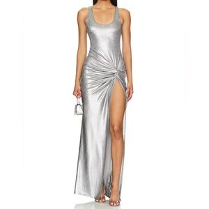 Lovers + Friends Silver Maxi Dress